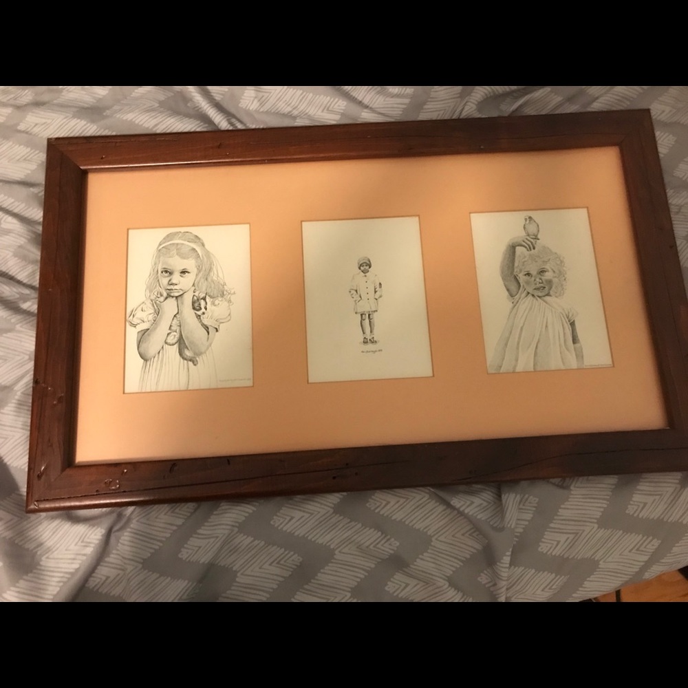 Drawing of 3 children